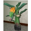 Image 2 : Rainforest Hand Carved Wooden Banana Tree - 16T (Missing one small Piece on Back) 