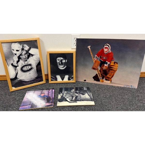 Montreal Canadiens Goalies Memorabilia Including Signed Artwork