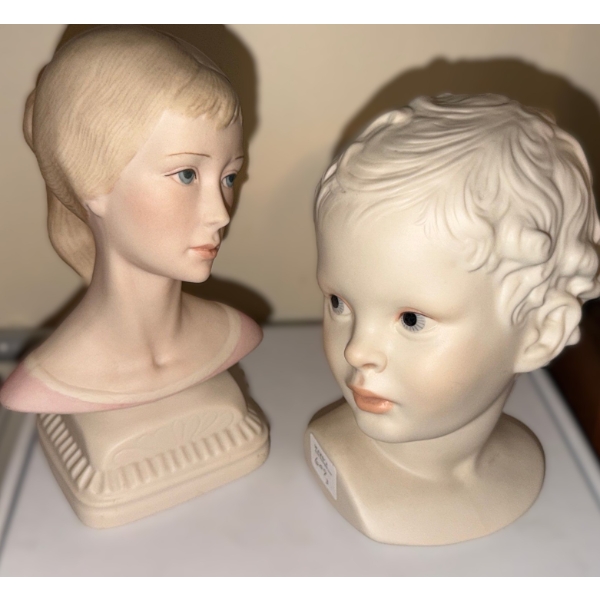 Laszlo Ispanky and Cybis: Female Figure 5 W, 3.5 D, 8 T and Boy 3 W, 4 D, 7 T 