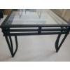 Image 2 : Metal & Glass Coffee Table 48 w, 17 h, 24 d