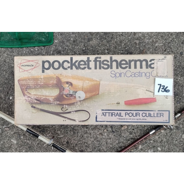 Classic Fishing Gear - Algonquin Rod , Game Fish 6' w/ Spin Cast & More