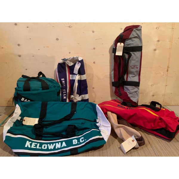 Lot Of Custom Made Sports Bags, New With Tags. Made by Double "BB" Enterprises in Bonnyville