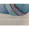 Image 6 : "Drum Song", Artist: Barbara Lavallee, 364/750, Offset Lithograph Framed Under Glass 22 x 25.5 
