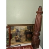 Image 2 : Home Decor Lot: Framed Prints, Signs, Spindle, Hardware