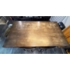 Image 2 : Industrial Style Counter Height Rustic Dining Set Bar Table & Five Stools 40x68x39"tall