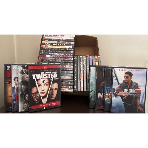 Movie Night Essentials - Diverse DVD Collection - Top Gun Pablo Escobar Dungeon Girl & More 