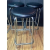 Image 2 : Vintage Vegan Leather & Chrome Bar Seats 31T (4 Count)
