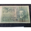 Image 3 : German WW2 10 Mark Banknote - 3rd Doznev Dyv, Totenkopf