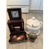 Antique Soup Tureen & Kitchen Decor & Carnival Glass Candy Dish