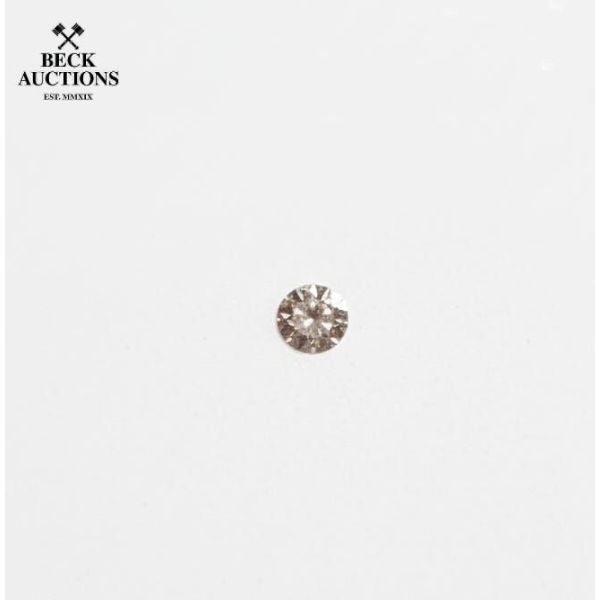 Round Argyle Pink Diamond 0.08 Ct