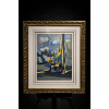 Image 1 : Marcel Mouley Petit Concarneaux little graph in color on ribs paper signed in pencil, lower right