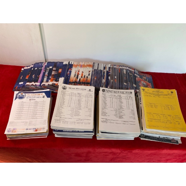 Oilers Game Programs and Statistics 