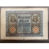 Image 1 : 1910 German Empire 100 Mark Banknote with Ornate Detailing