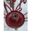 Image 2 : Red Metal Chandelier 31 T, 28 L 