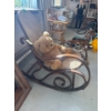Image 2 : beautiful antique rocking chair, antique wood frames and adorable teddy bear