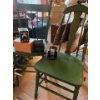 Image 2 : two antique green chairs and three antique vintage cameras brownie Hawkeye and GEVEBOK all in good c