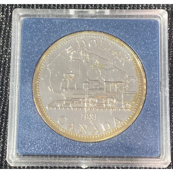 1981 Royal Canadian Mint Proof 50% Silver Dollar 23.33 Grams