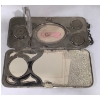 Image 4 : Antique GER Silver Mirror Compact 138.5g 