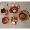 Image 2 : Copper Decor: Tallest Basket 8 X 8, 12 T, Shorter Pot 5.5 Top, 4.5 T, Wall Urn and More!