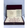 Canadian Gold Plated 92.5% Solid Sterling Silver Replica Stamps Set in Case 455.8g 