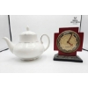 Image 2 : Royal Doulton Lace Point Teapot , Vintage "Mass Clock"