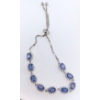 Image 2 : Silver Tanzanite gemstone Bracelet 9.2 ct Certified  ($6,014 Appraisal)