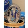 Image 1 : 2019 $5 Father Frost and Snow Maiden Matryoshka Nesting Doll - Pure Silver Coin