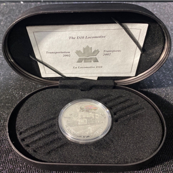 The D-10 Locomotive 2002 Canadian 20 Dollar Coin