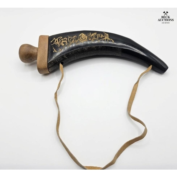 Bugle Handcrafted From Buffalo Horn 13''INCHES HEIGHT.