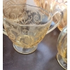 Image 6 : Vintage Glass Decor: Pitcher 9 T, Bowl 15 W, 4 T and Cream/ Sugar Servers