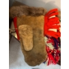 Image 4 : handcrafted indigenous mitts very beautifully detailed beaded fur lined in amazing condition. 