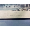 Image 3 : Tinted Lithograph Print Titled "CHATEAU DE TOURLAVILLE" France