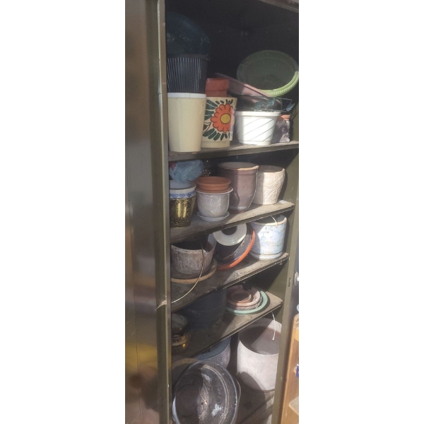 Bunch of Pots Including Baffin Rubber Boots Size 8 