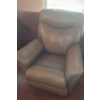 Image 1 : Leather Light Olive Rocker Reclining Chair 39 w 40 h