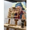 Image 2 : Artist Easel w/ Art Tools 