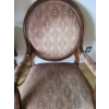 Image 2 : Beautiful Upholstered & Ornate Wood Side Chair 29 w, 31 d, 41 h