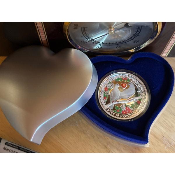 LOVE IS PRECIOUS – DOVES – 2022 1 OZ FINE SILVER COIN – NIUE – NZ MINT