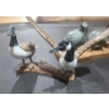 Image 2 : Decor: Ceramic Geese 8 W, 8 T, Pair of Birds, Ceramic Ram 10 T