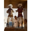 Image 7 : Intricate Mexican Paper Mache Figures (4), Largest 12 In Tall 