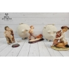 Image 5 :  Collection Of  Ceramic Figurines, Likely Depicting Children With Pigs And Dogs, 
Two Big Pig ( Pott