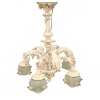 Image 1 : White Ornate Rococo-Style Capodimonte Chandelier