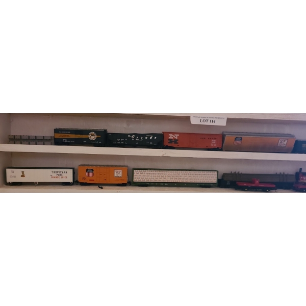 Asst Model Railway Cars incl Tropicana, Union Pacific Railroad, CSX & more