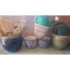 Image 1 : Outdoor Planters & Watering Cans.  Largest Planter 14 dia, 12 h.