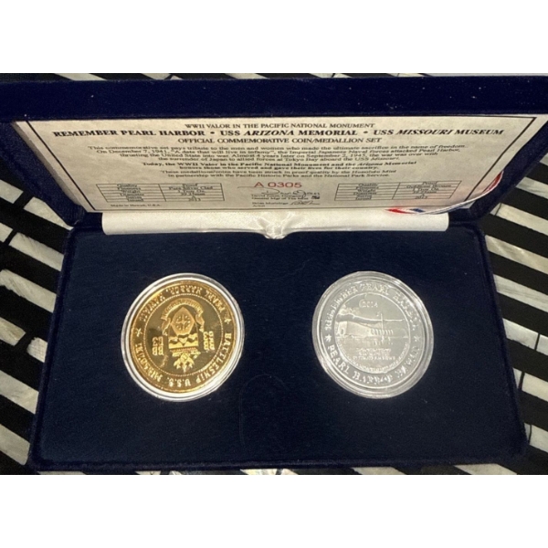 WWII Valor Pacific National Monument Commemorative Coin & Medallion 