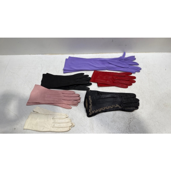 Set of Leather (one fabric) Driving Gloves, made for very small hands