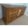 Image 2 : Vintage Oak Chest Of Drawers ft/ Dovetail Construction & Cane Webbing 72x19x32
