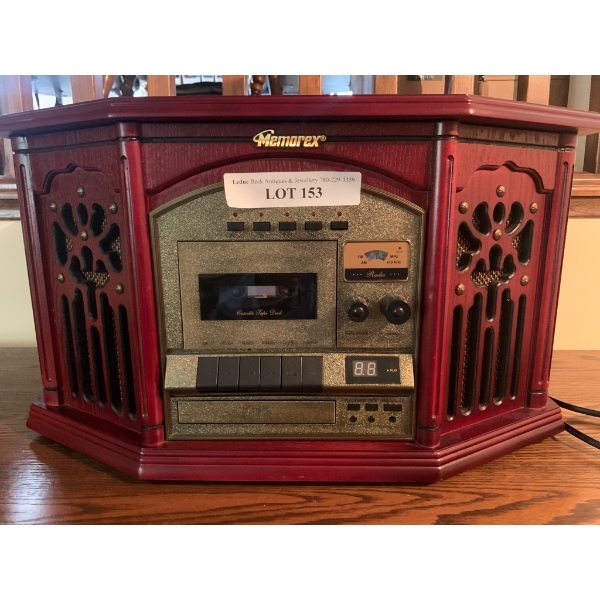 Memorex Model 9208M Multi-Function Phonograph with AM/FM Radio, Cassette, CD Player & Turntable