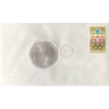 Image 1 : 1976 Day of Issue Montreal Olympic Coin & Stamp 92.5% Silver 48.6 Grams