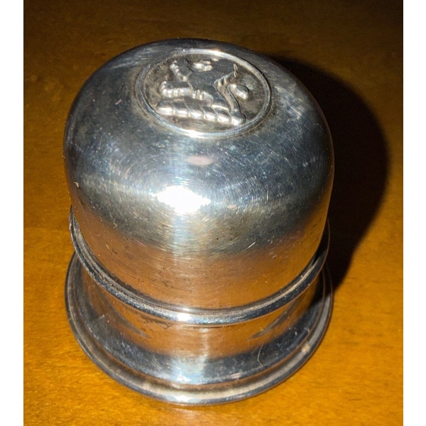 Sterling BIRKS Ring Bearer's Box w/ Stunning Stamped 925 Knot Ring 