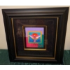 Image 4 : Peter Max "Angel with Sun On Blends" Mixed Media Artwork-Acrylic on Paper Framed (10x8"t)
